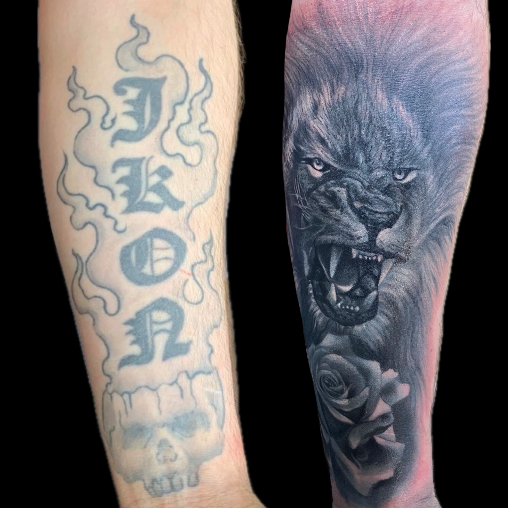 Cover-up tattoo — Salvation Tattoo Studio